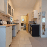 Studio space full kitchen oven, hob, undercounter fridge freezer, washer-dryer