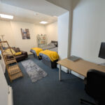 First Floor Rear Bedroom 5 Twin Beds with desk, monitor and reading chair