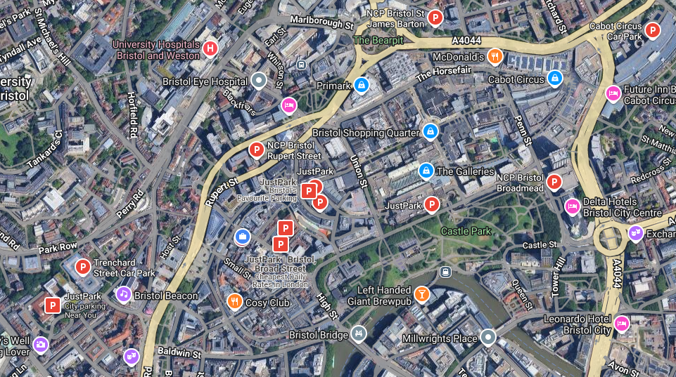 Google Map with Parking